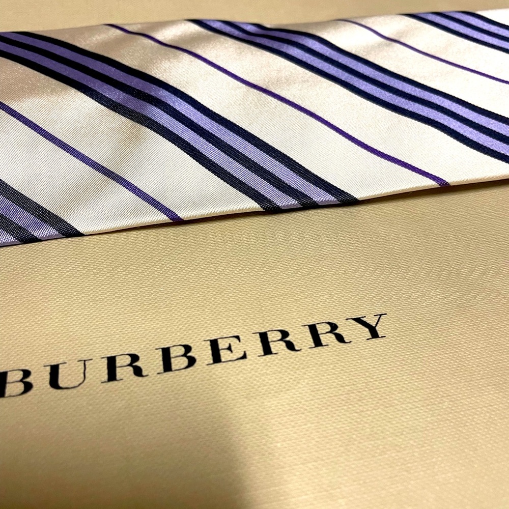 Burberry tie.
